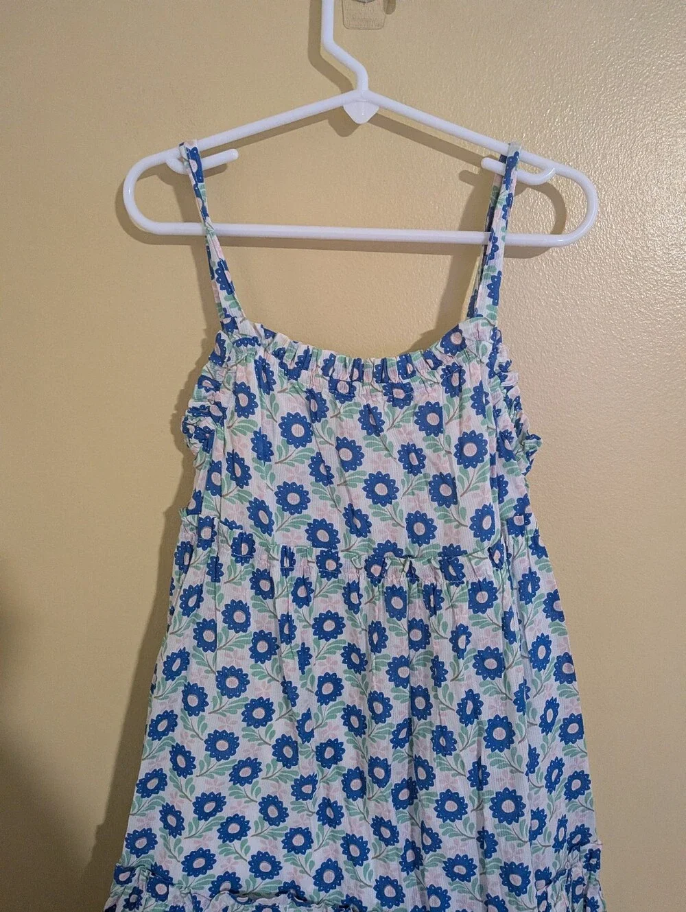Mini Boden Blue Floral Sundress 9-10